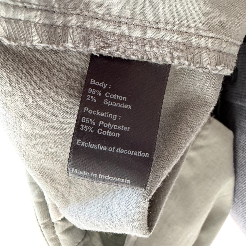 Flint and Tinder Charcoal Gray Chino Shorts Mens‎ Sz 33 Flat Front Huckberry - Picture 5 of 14